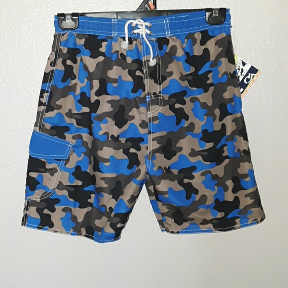 NWT BOYS QUAD SEVEN SWIMWEAR SWIMTRUNK SWIM TRUNKS